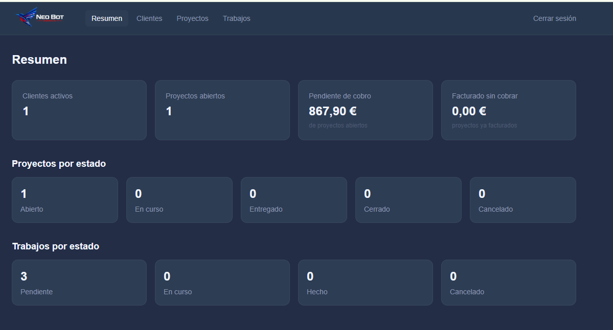 Clientes NBA – vista previa de la aplicación